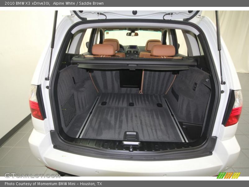 Alpine White / Saddle Brown 2010 BMW X3 xDrive30i