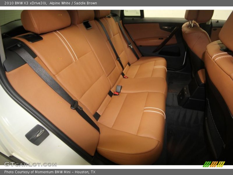 Alpine White / Saddle Brown 2010 BMW X3 xDrive30i