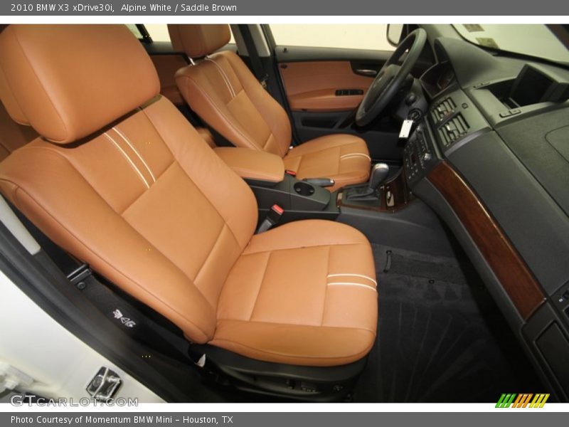 Alpine White / Saddle Brown 2010 BMW X3 xDrive30i