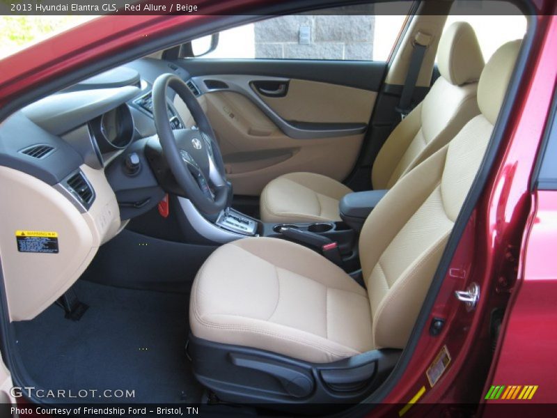 Red Allure / Beige 2013 Hyundai Elantra GLS