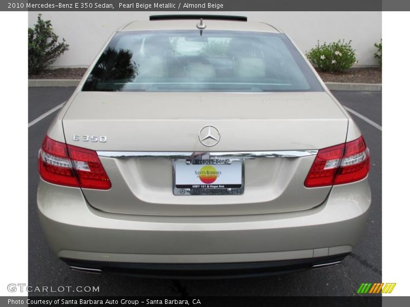 Pearl Beige Metallic / Almond Beige 2010 Mercedes-Benz E 350 Sedan