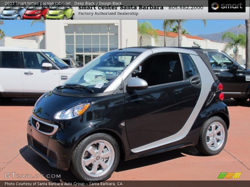 Deep Black / Design Black 2013 Smart fortwo passion cabriolet