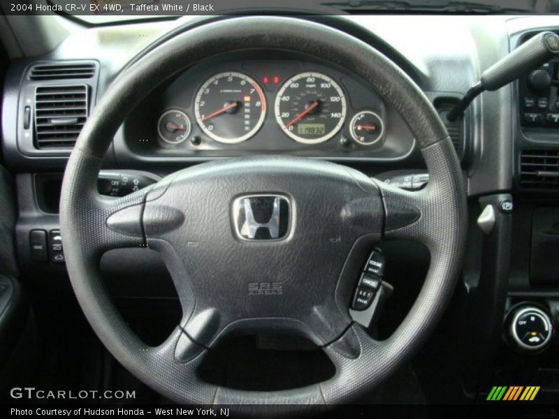 Taffeta White / Black 2004 Honda CR-V EX 4WD