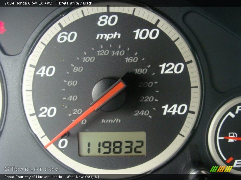 Taffeta White / Black 2004 Honda CR-V EX 4WD