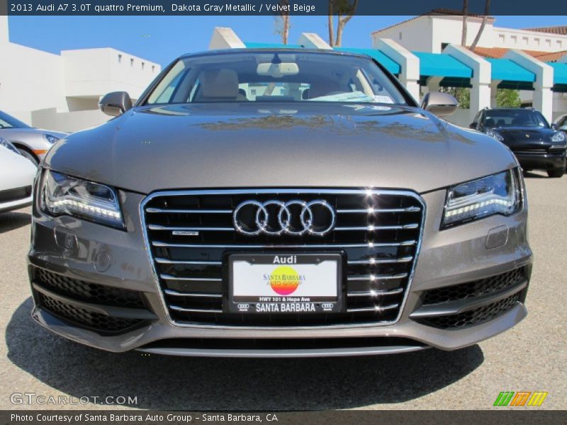 Dakota Gray Metallic / Velvet Beige 2013 Audi A7 3.0T quattro Premium