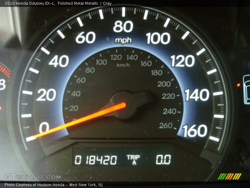 Polished Metal Metallic / Gray 2010 Honda Odyssey EX-L