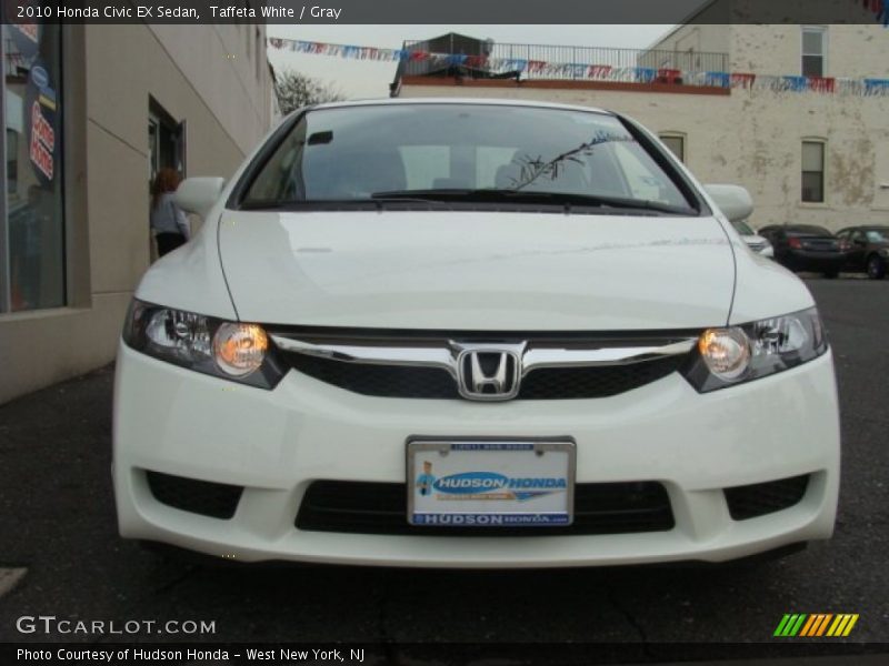 Taffeta White / Gray 2010 Honda Civic EX Sedan