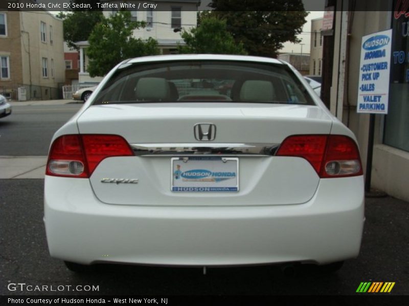 Taffeta White / Gray 2010 Honda Civic EX Sedan