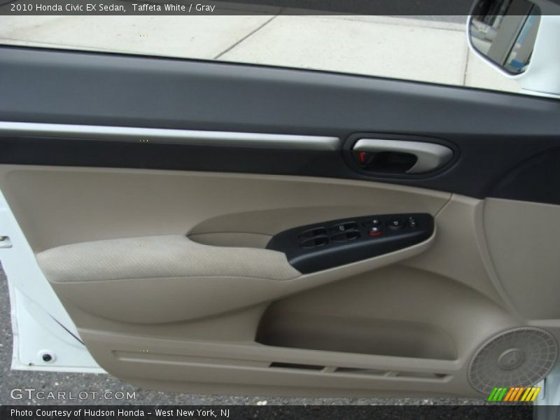 Taffeta White / Gray 2010 Honda Civic EX Sedan