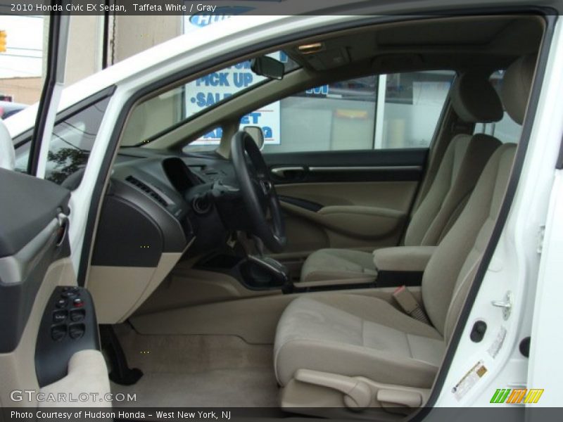 Taffeta White / Gray 2010 Honda Civic EX Sedan