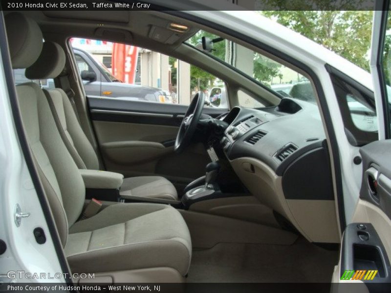 Taffeta White / Gray 2010 Honda Civic EX Sedan