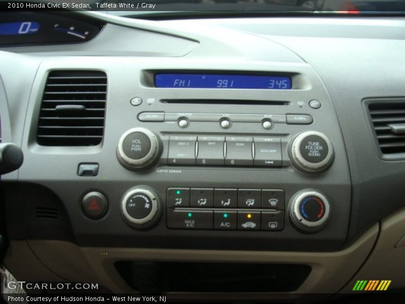 Taffeta White / Gray 2010 Honda Civic EX Sedan