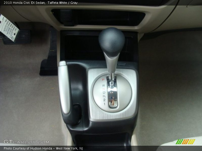 Taffeta White / Gray 2010 Honda Civic EX Sedan