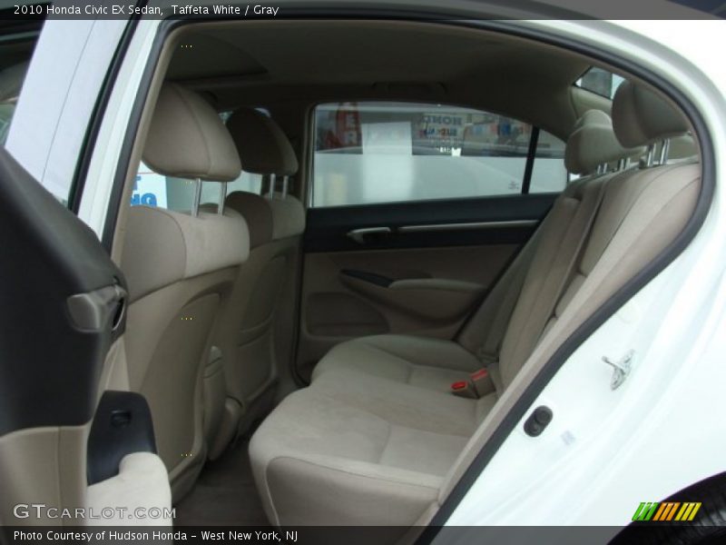Taffeta White / Gray 2010 Honda Civic EX Sedan