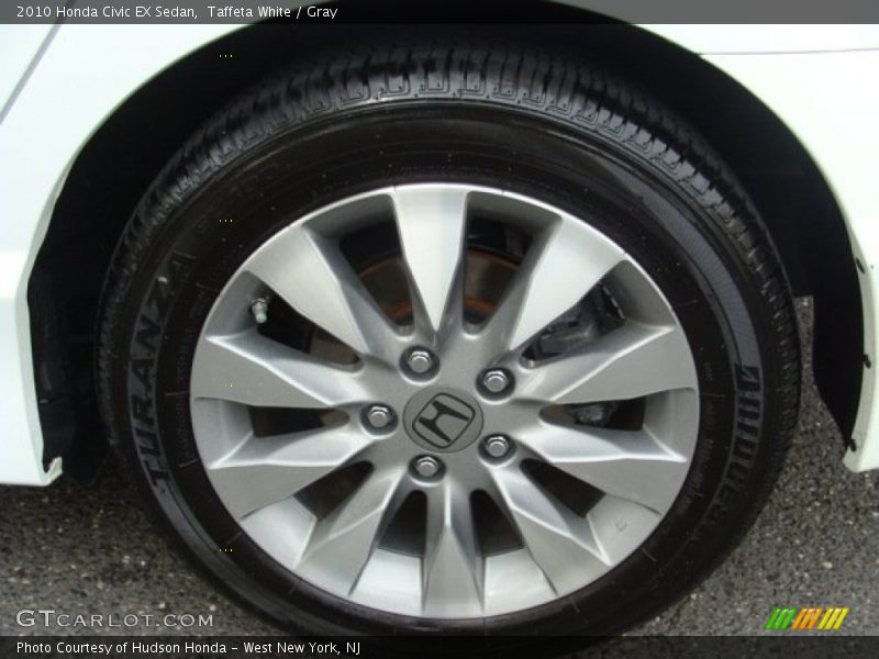 Taffeta White / Gray 2010 Honda Civic EX Sedan