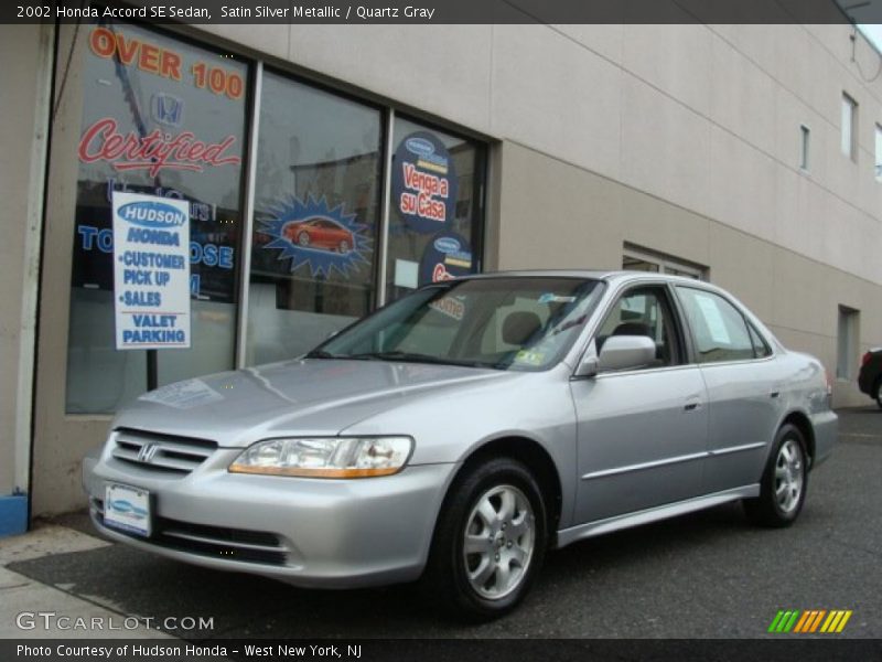 Satin Silver Metallic / Quartz Gray 2002 Honda Accord SE Sedan