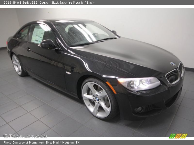 Black Sapphire Metallic / Black 2013 BMW 3 Series 335i Coupe