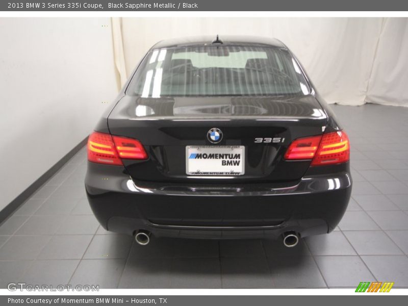 Black Sapphire Metallic / Black 2013 BMW 3 Series 335i Coupe
