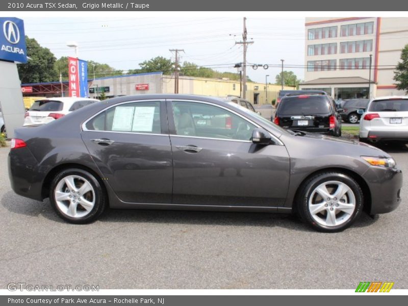 Grigio Metallic / Taupe 2010 Acura TSX Sedan