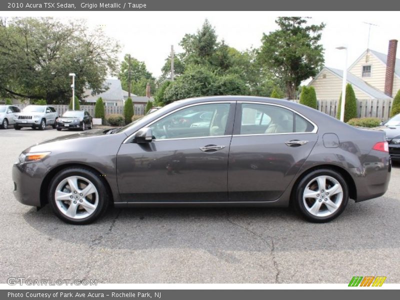 Grigio Metallic / Taupe 2010 Acura TSX Sedan