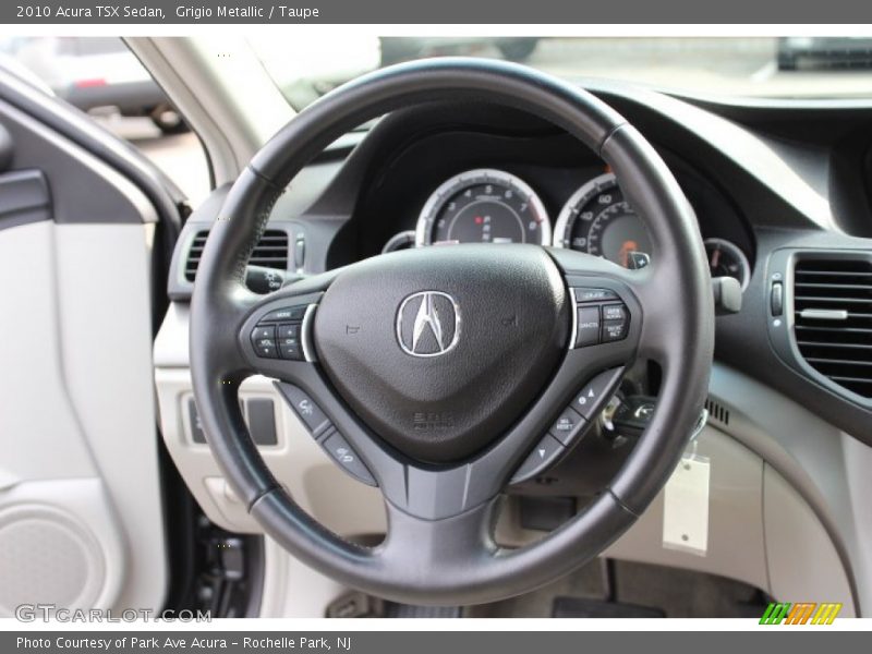 Grigio Metallic / Taupe 2010 Acura TSX Sedan