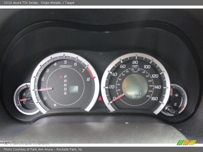 Grigio Metallic / Taupe 2010 Acura TSX Sedan