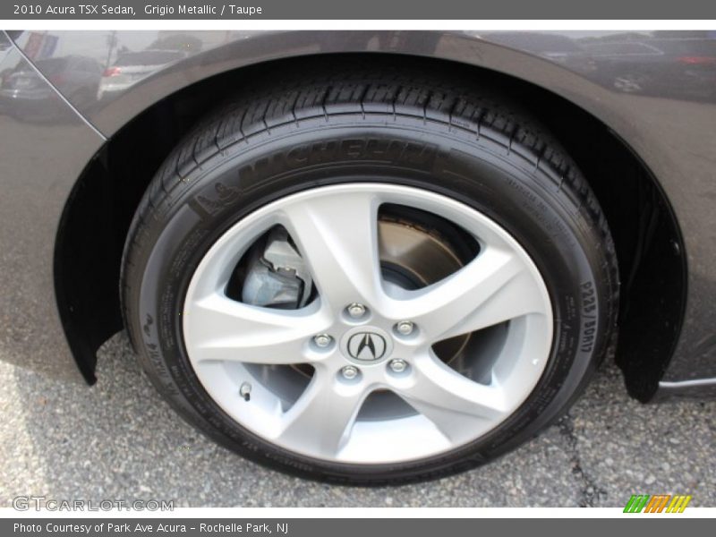 Grigio Metallic / Taupe 2010 Acura TSX Sedan