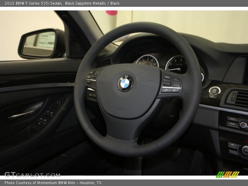 Black Sapphire Metallic / Black 2013 BMW 5 Series 535i Sedan