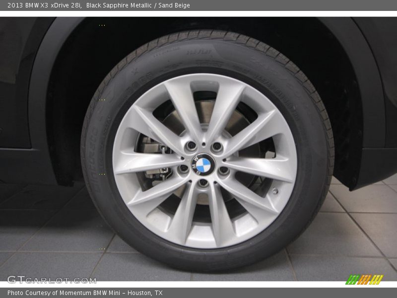 Black Sapphire Metallic / Sand Beige 2013 BMW X3 xDrive 28i