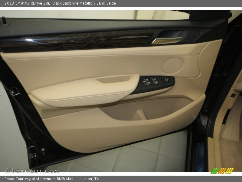 Black Sapphire Metallic / Sand Beige 2013 BMW X3 xDrive 28i