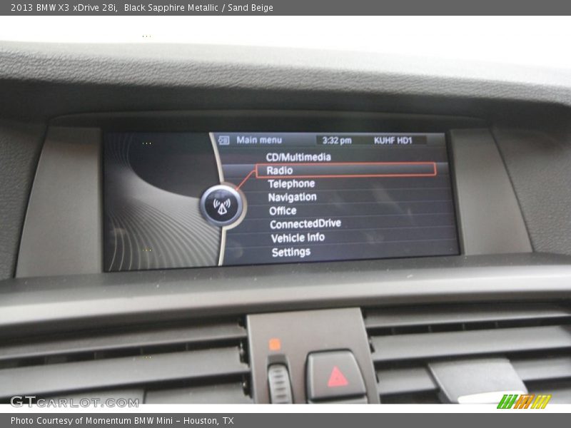 Black Sapphire Metallic / Sand Beige 2013 BMW X3 xDrive 28i