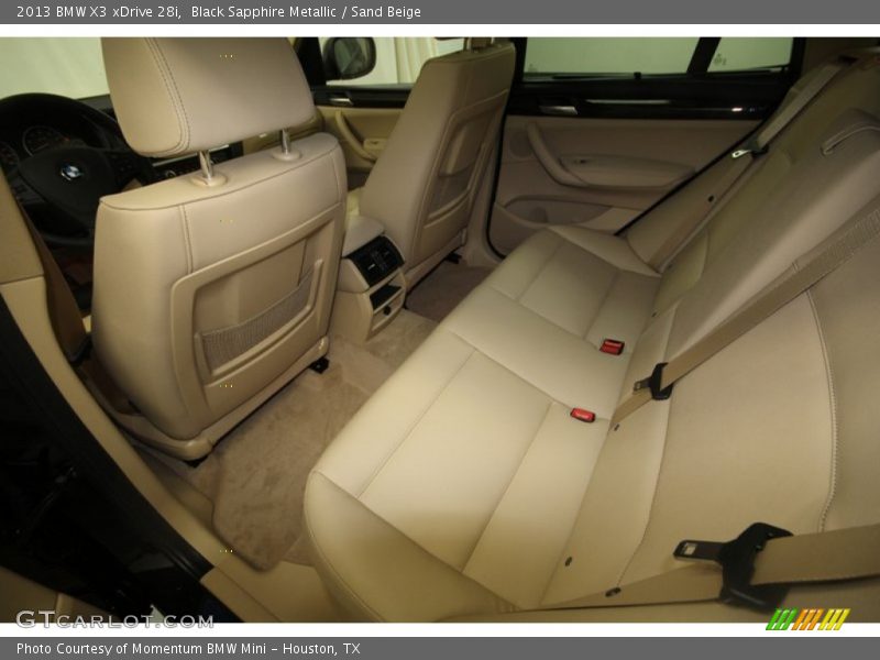Black Sapphire Metallic / Sand Beige 2013 BMW X3 xDrive 28i