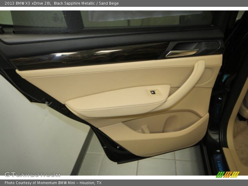 Black Sapphire Metallic / Sand Beige 2013 BMW X3 xDrive 28i