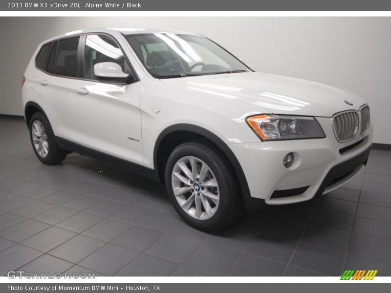 Alpine White / Black 2013 BMW X3 xDrive 28i