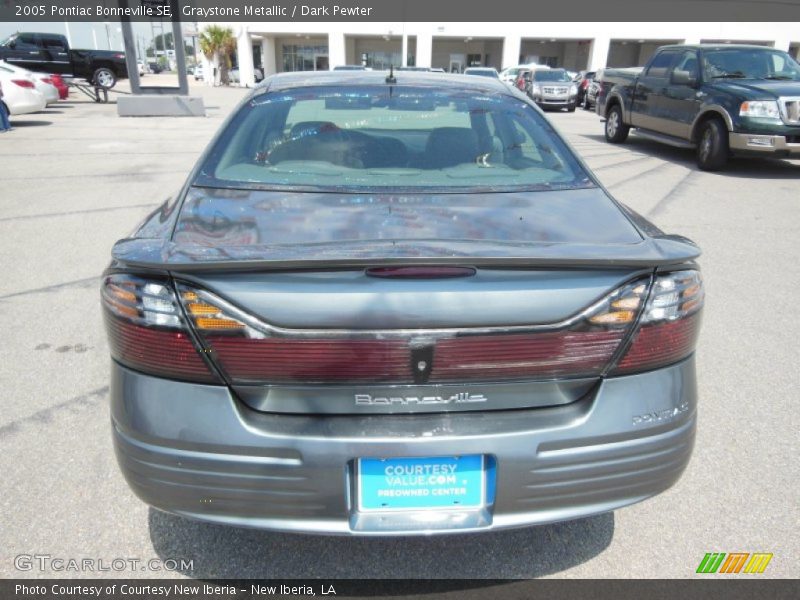 Graystone Metallic / Dark Pewter 2005 Pontiac Bonneville SE