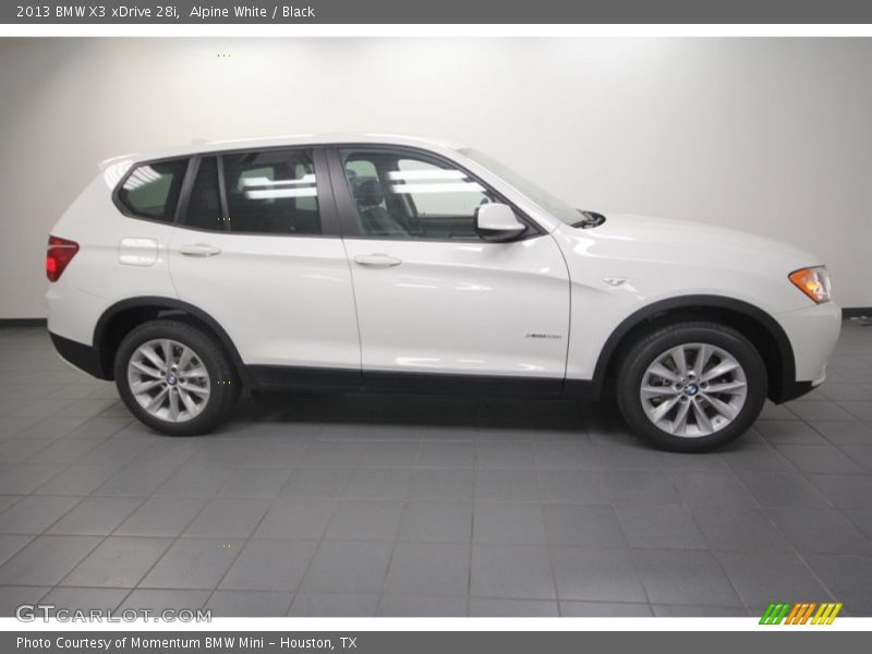 Alpine White / Black 2013 BMW X3 xDrive 28i