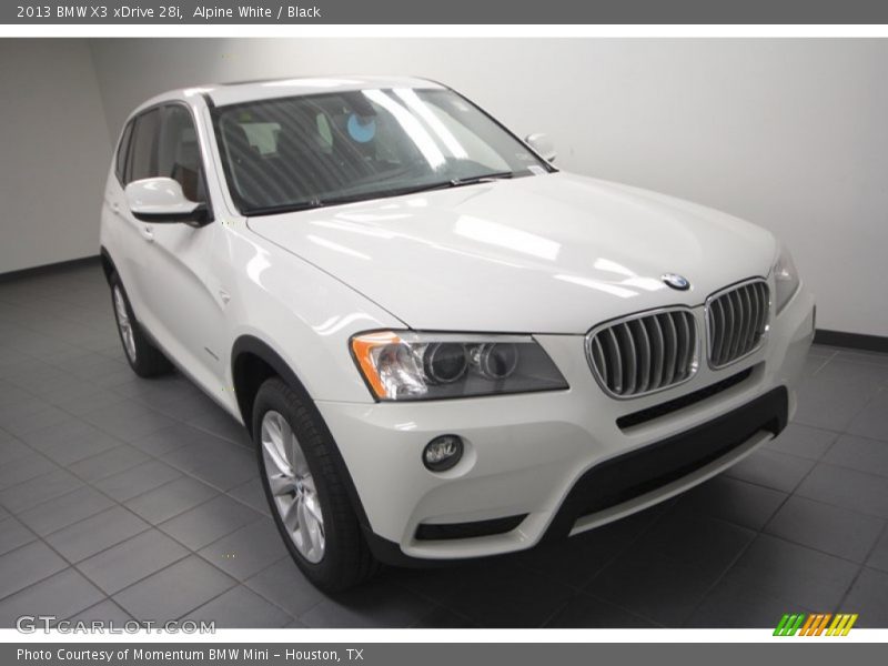 Alpine White / Black 2013 BMW X3 xDrive 28i