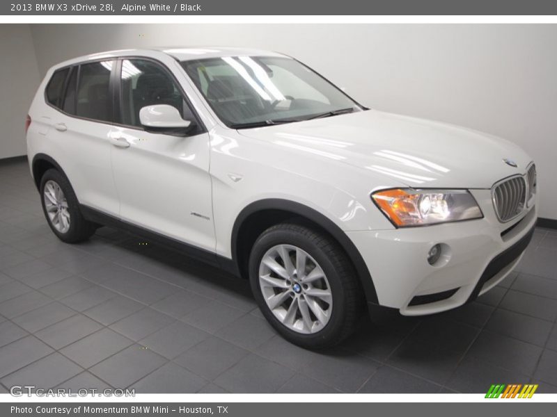 Alpine White / Black 2013 BMW X3 xDrive 28i