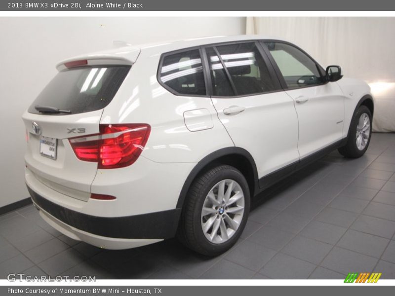 Alpine White / Black 2013 BMW X3 xDrive 28i