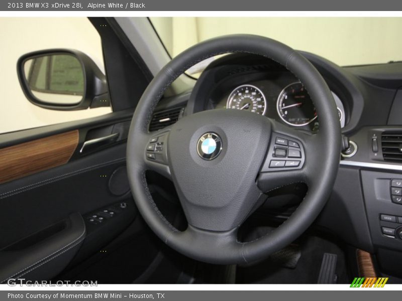 Alpine White / Black 2013 BMW X3 xDrive 28i