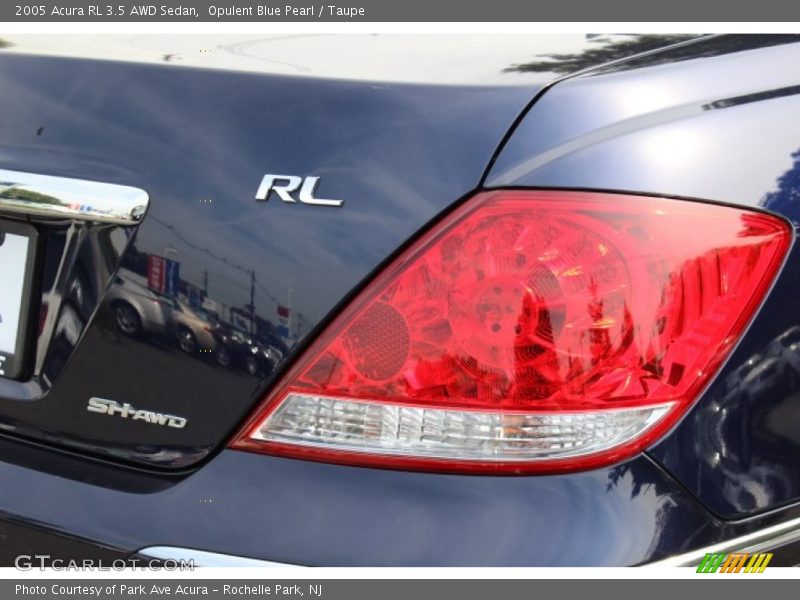 Opulent Blue Pearl / Taupe 2005 Acura RL 3.5 AWD Sedan