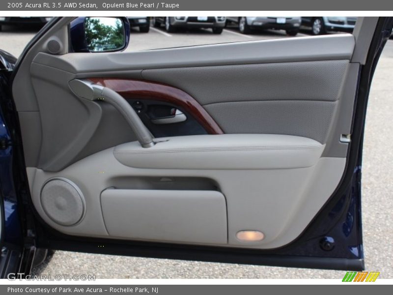 Opulent Blue Pearl / Taupe 2005 Acura RL 3.5 AWD Sedan