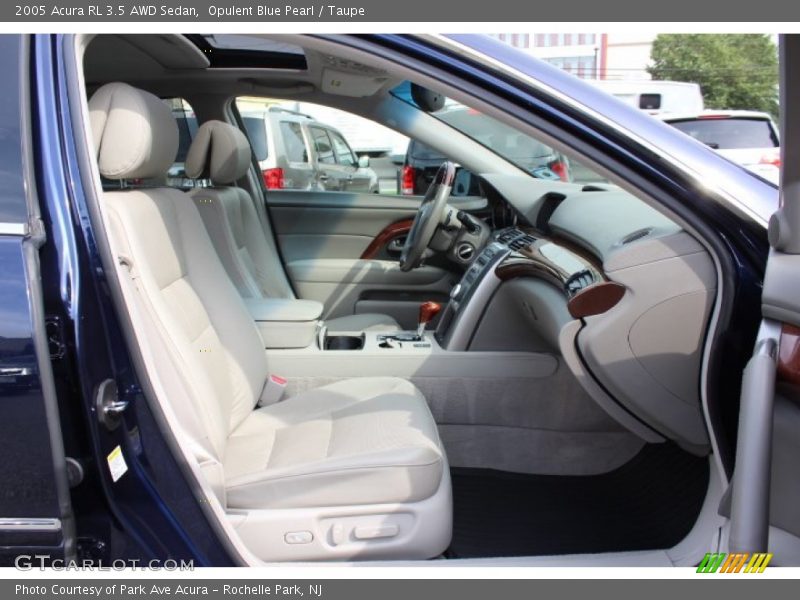 Opulent Blue Pearl / Taupe 2005 Acura RL 3.5 AWD Sedan