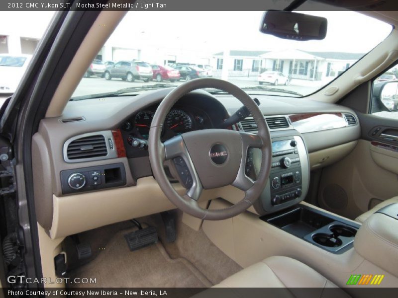 Mocha Steel Metallic / Light Tan 2012 GMC Yukon SLT