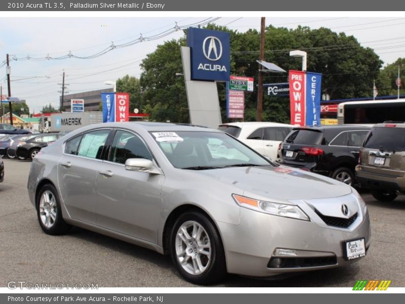 Palladium Silver Metallic / Ebony 2010 Acura TL 3.5