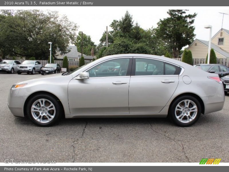 Palladium Silver Metallic / Ebony 2010 Acura TL 3.5