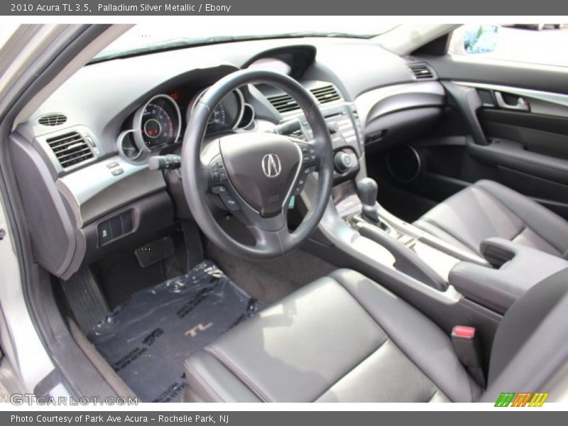 Palladium Silver Metallic / Ebony 2010 Acura TL 3.5
