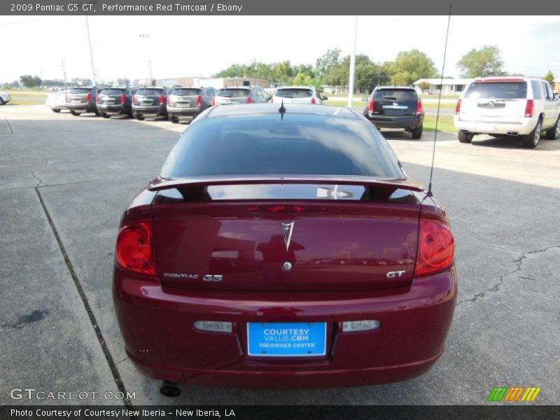 Performance Red Tintcoat / Ebony 2009 Pontiac G5 GT