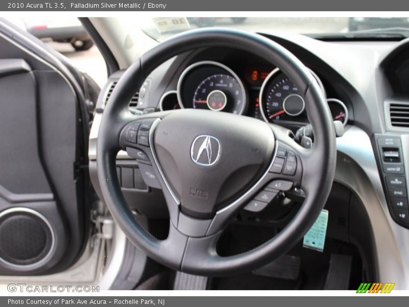 Palladium Silver Metallic / Ebony 2010 Acura TL 3.5