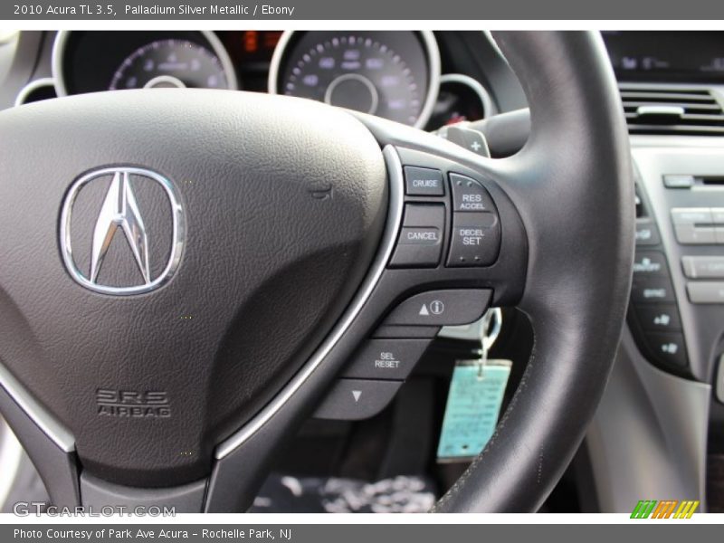 Palladium Silver Metallic / Ebony 2010 Acura TL 3.5
